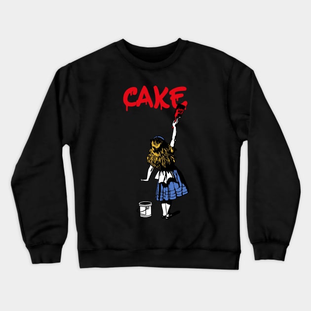 cake and red girl Crewneck Sweatshirt by j and r